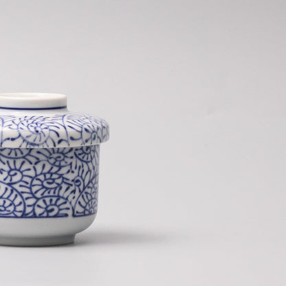 Cup Chawanmushi 170ml Blue Paisley Glaze - Image 2