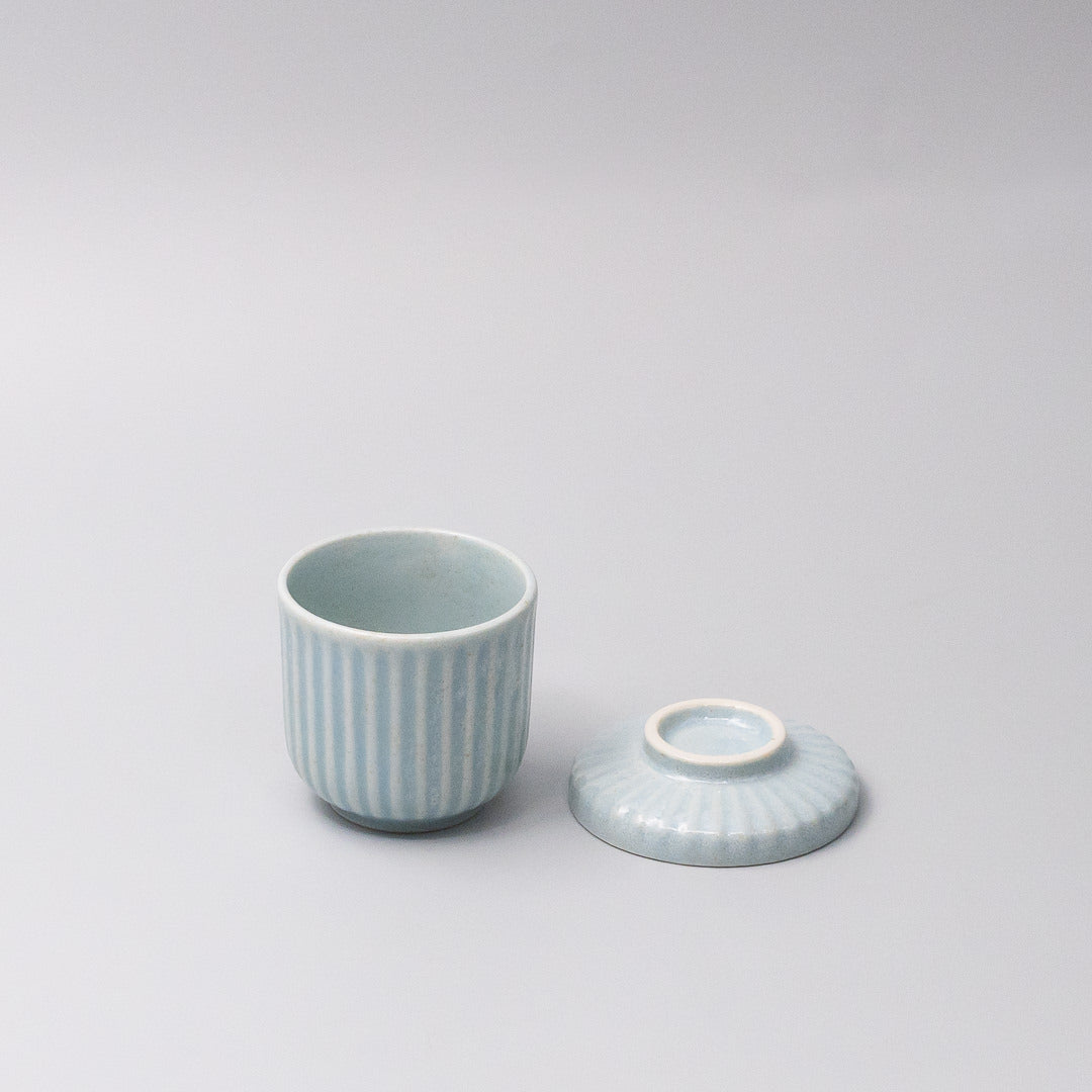 Cup Chawanmushi 170ml Aqua Glaze - Image 4