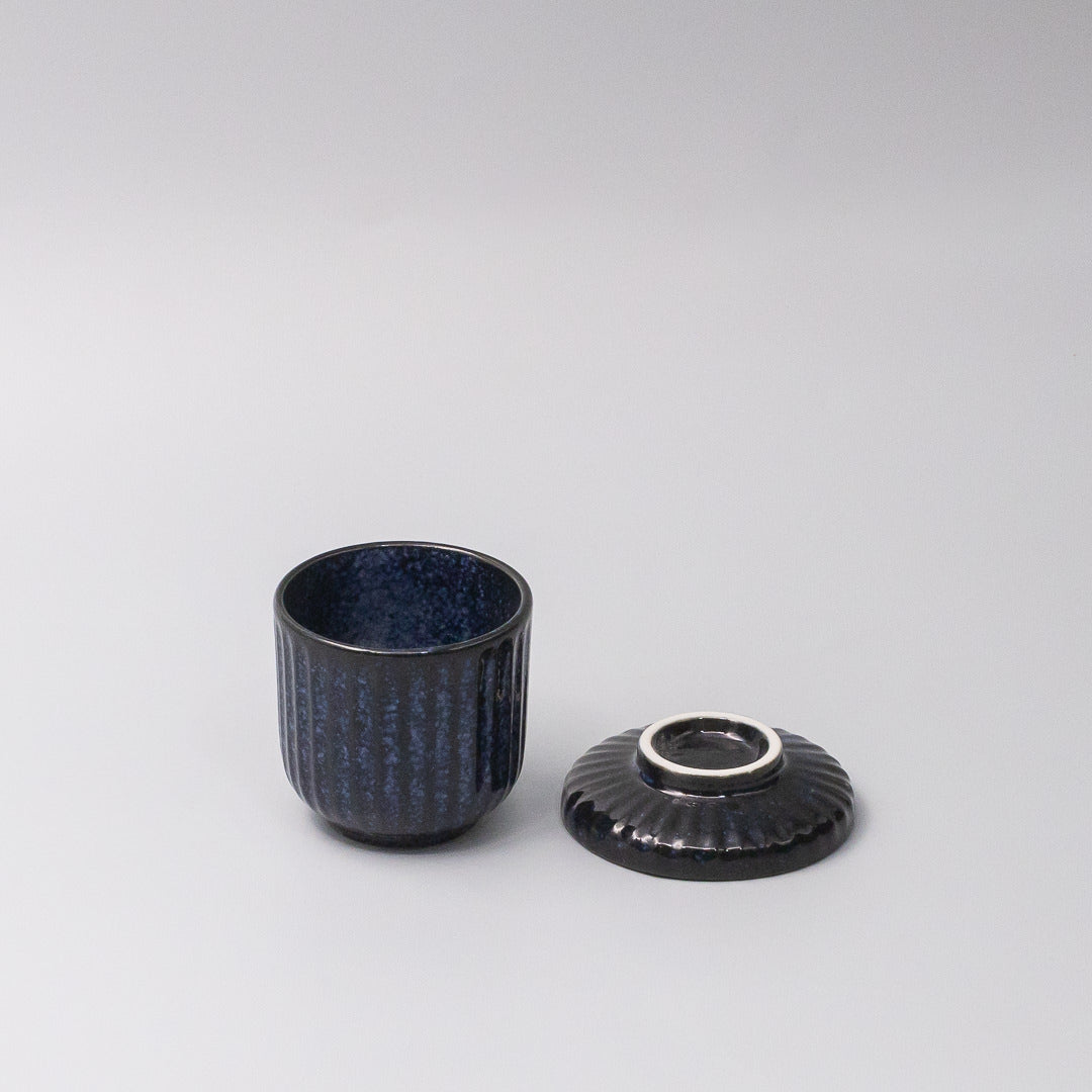 Cup Chawanmushi 170ml Indigo Blue Glaze - Image 5