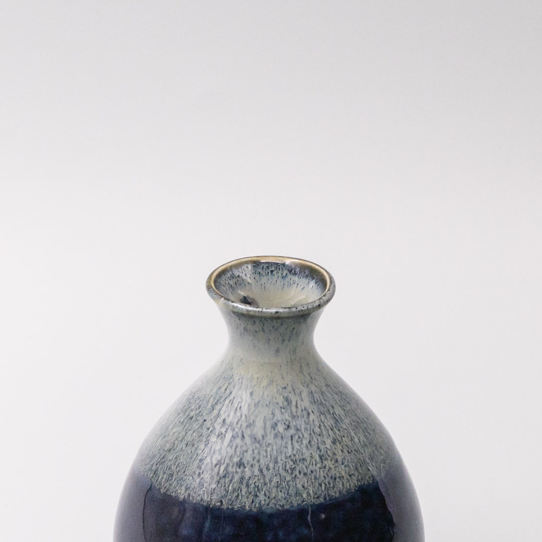 Sake Jug 300ml Denim Drip Glaze - Image 2