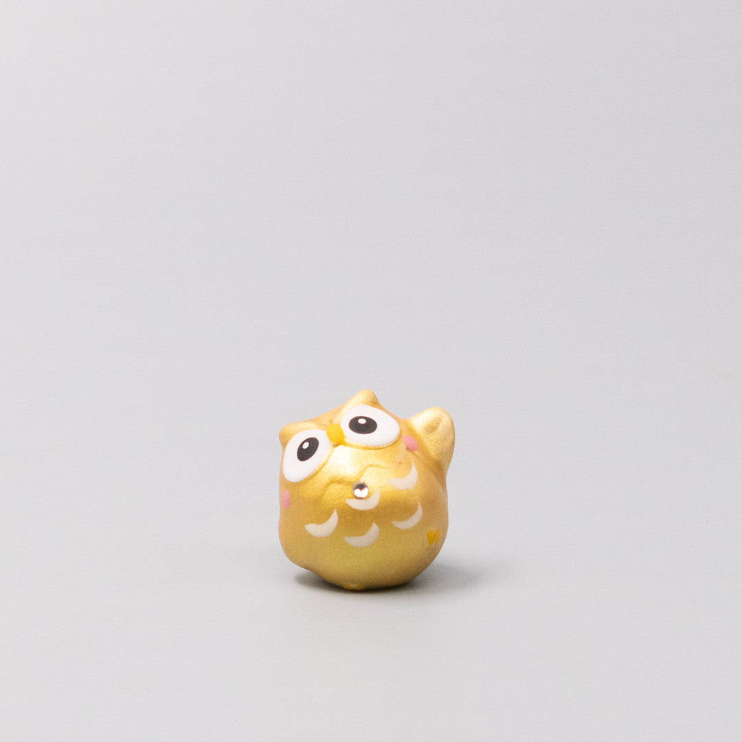 Okimono Lucky Gold Owl - Image 3