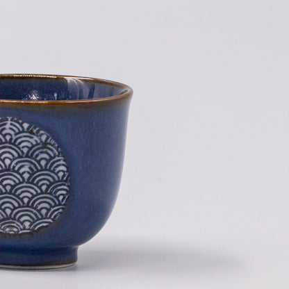 Tea Set for Two 460ml Willow Wave Design - Image 3