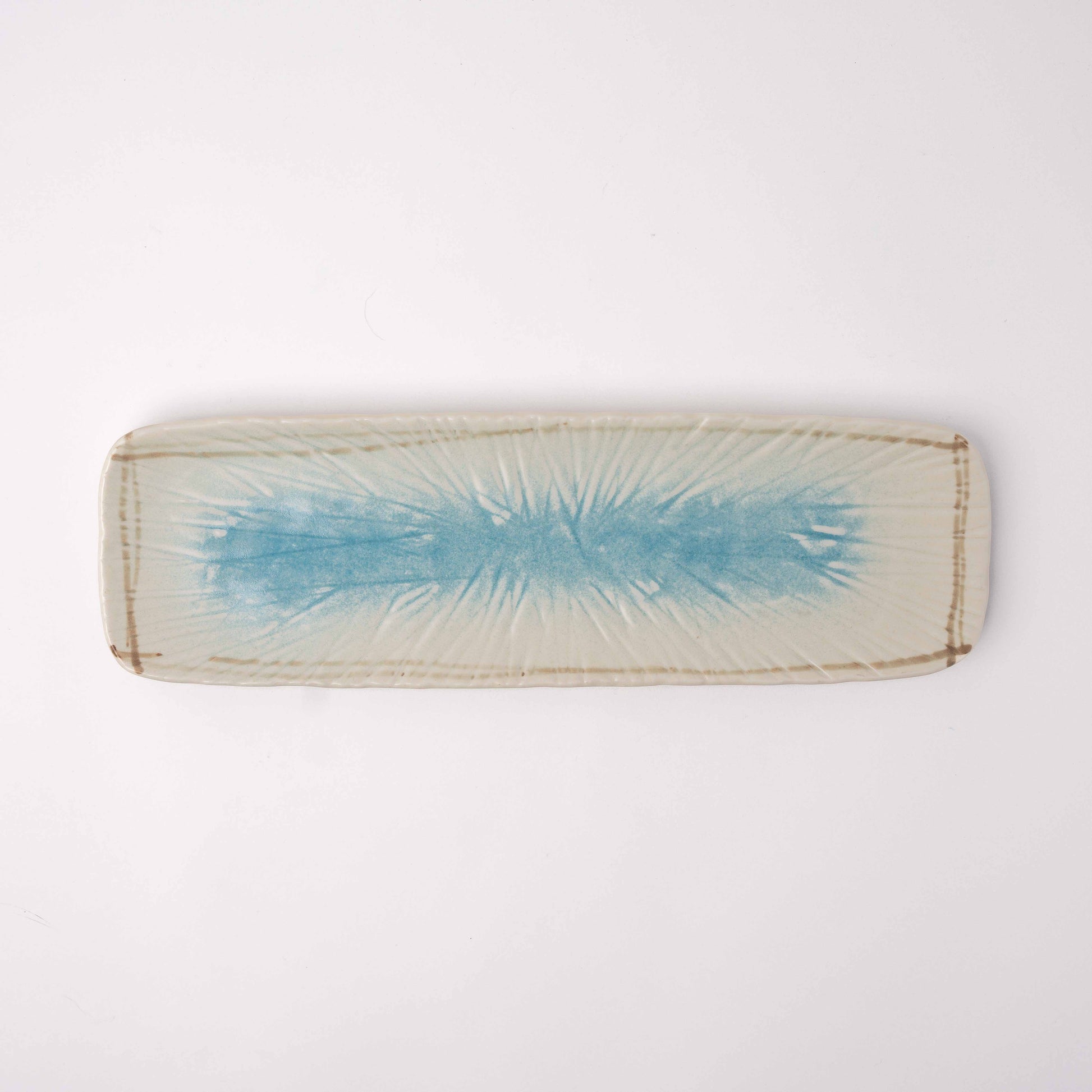Sashimi Platter 35.2cm Okinawa Glaze - Image 2