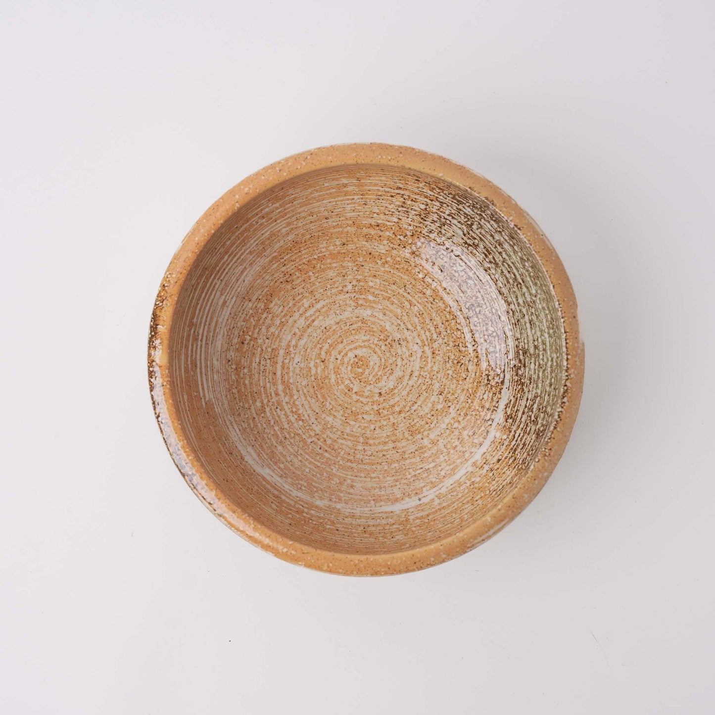 Bowl Thick Edge 20cm Orange Clay Glaze - Image 2