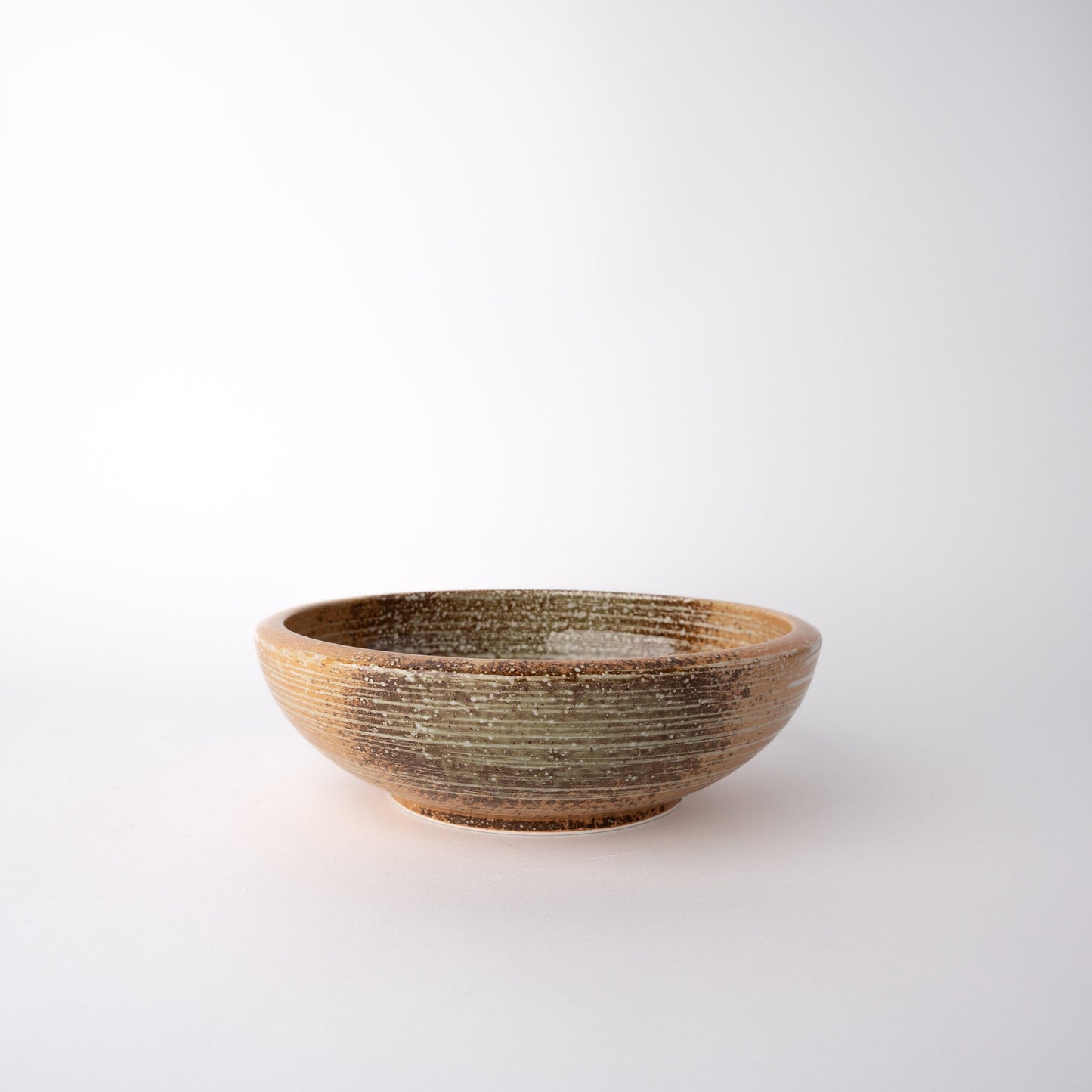 Bowl Thick Edge 20cm Orange Clay Glaze - Image 3