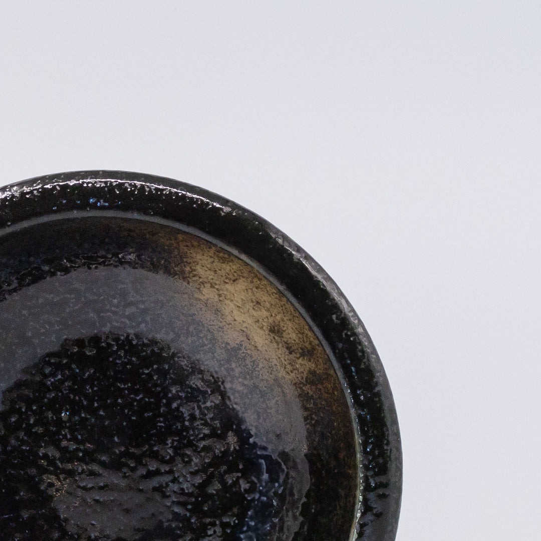Bowl 12cm Gold Brush Glaze - Image 2