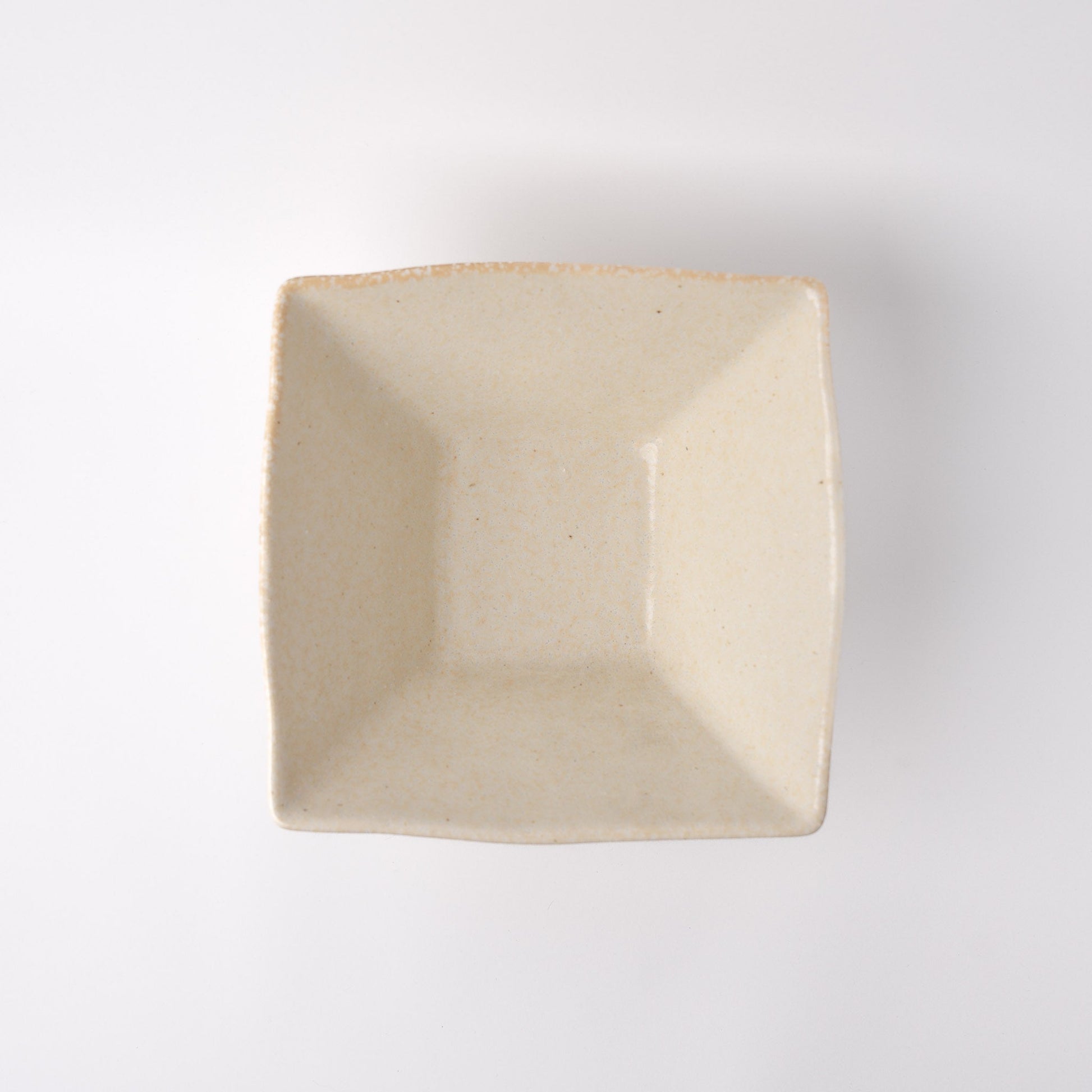 Fluted Bowl Square 21x21cm Oatmeal Glaze - Image 3