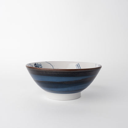 Udon Bowl 17.5cm Hokusai Great Wave Design - Image 3