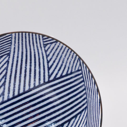 Bowl 16cm Thatched Navy Design - Image 2