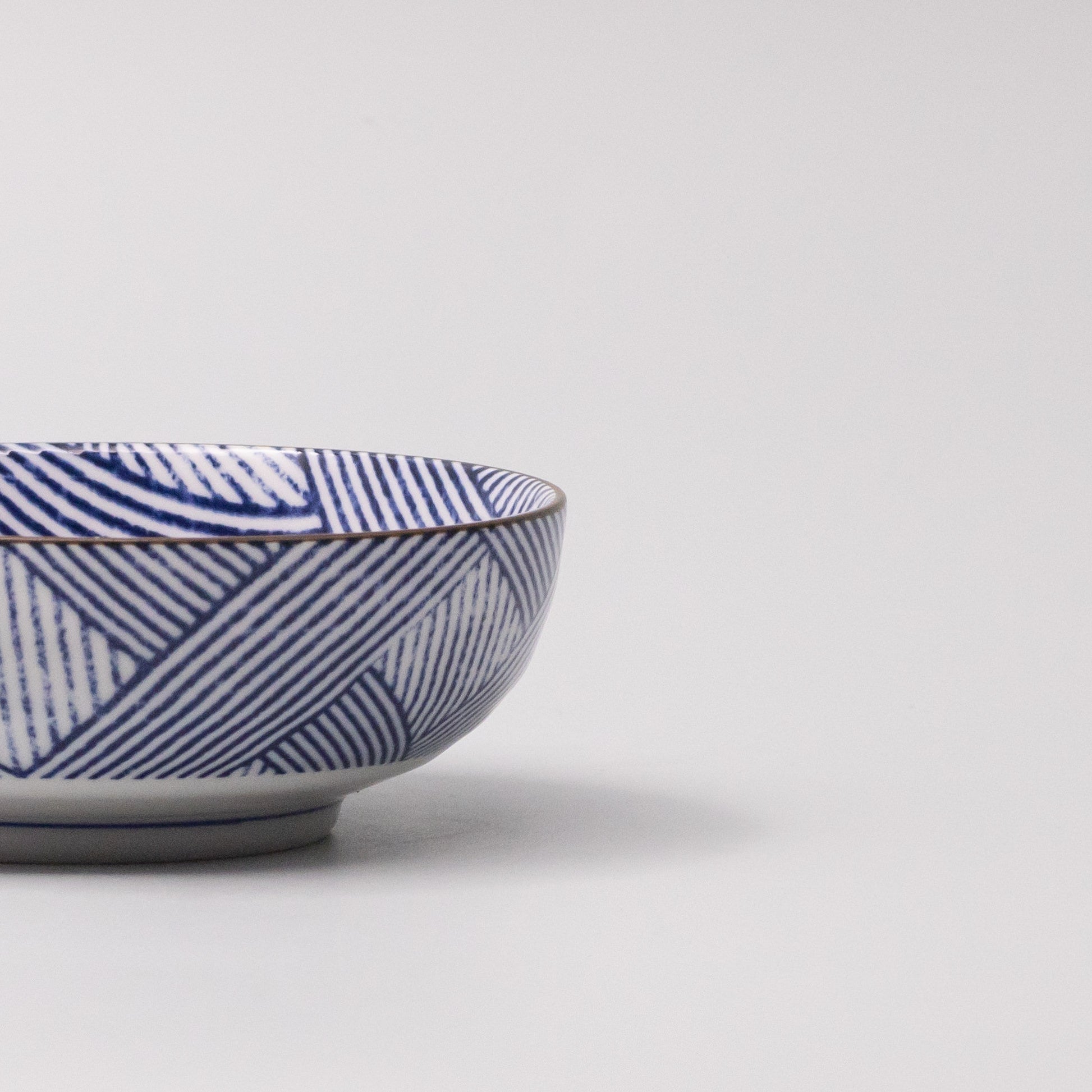 Bowl 13cm Thatched Navy Glaze - Image 2