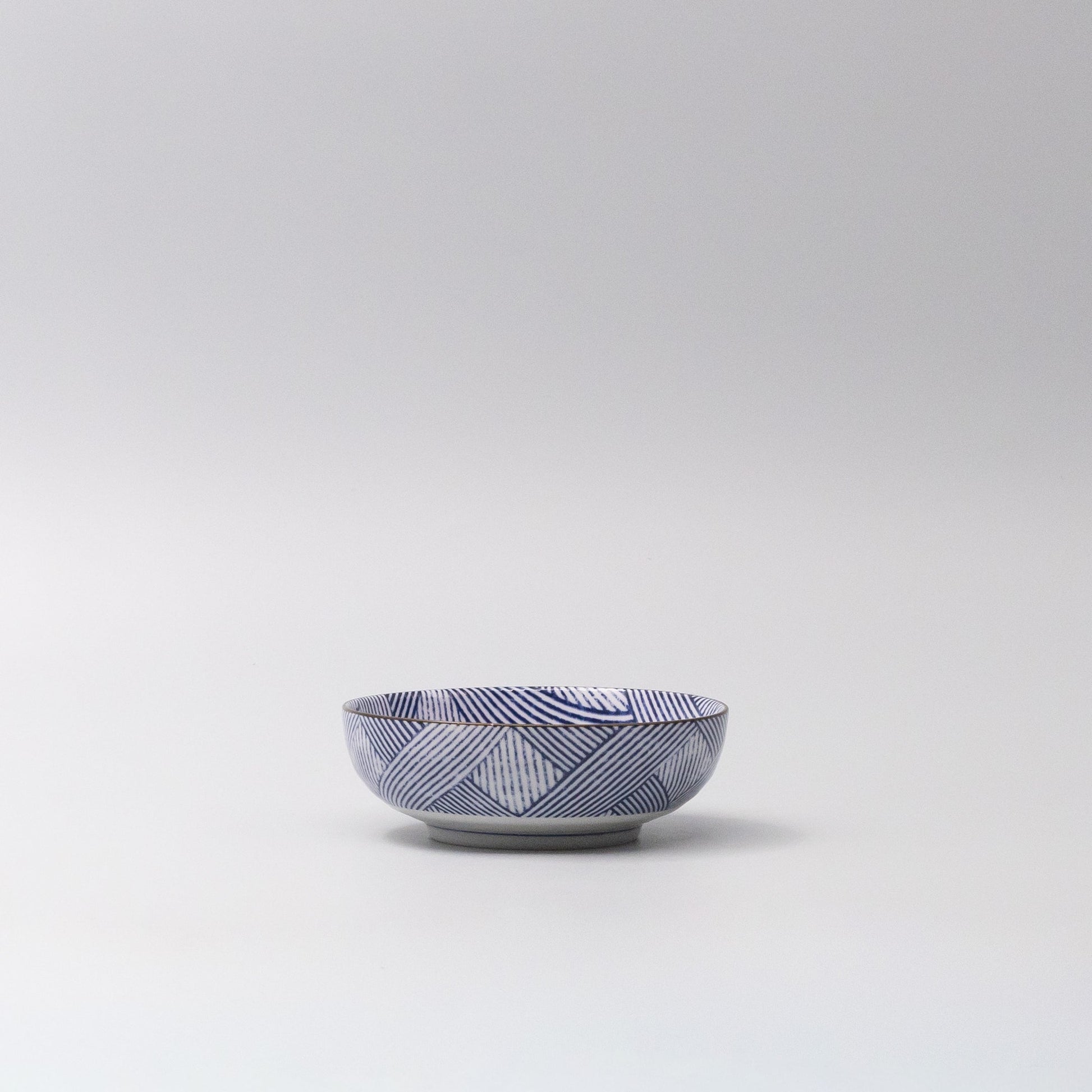 Bowl 13cm Thatched Navy Glaze - Image 4