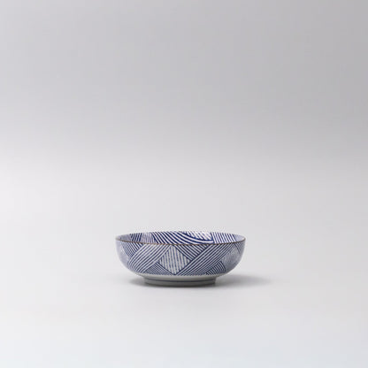 Bowl 13cm Thatched Navy Glaze - Image 4