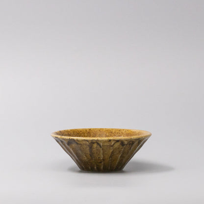 Bowl 12.6cm Shinogi Caramel Glaze - Image 4