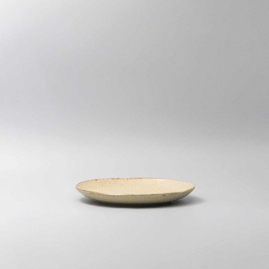Plate Dinner Organic Shape 24cm Sand Fade Glaze - Image 4