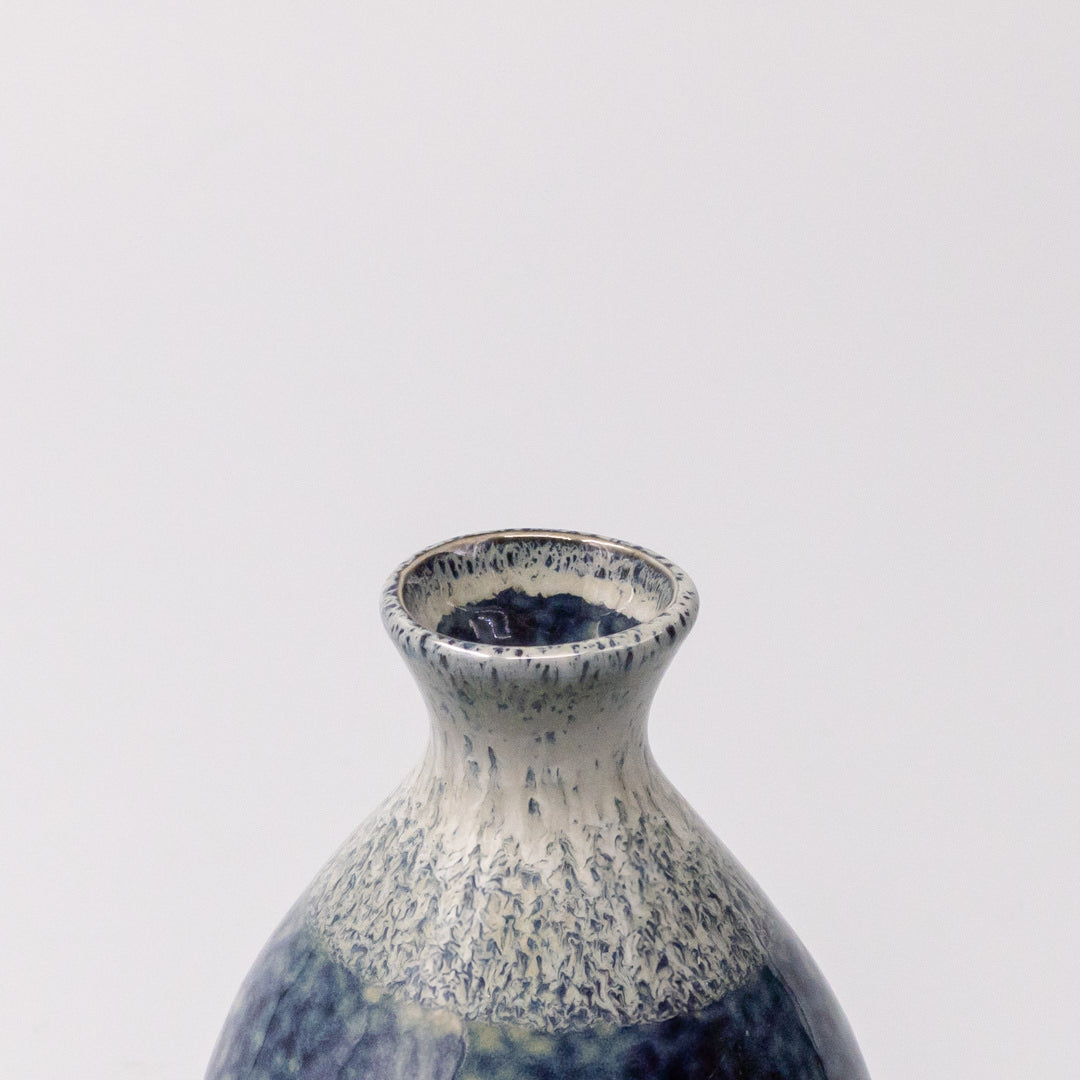 Sake Jug 180ml Denim Drip Glaze - Image 3