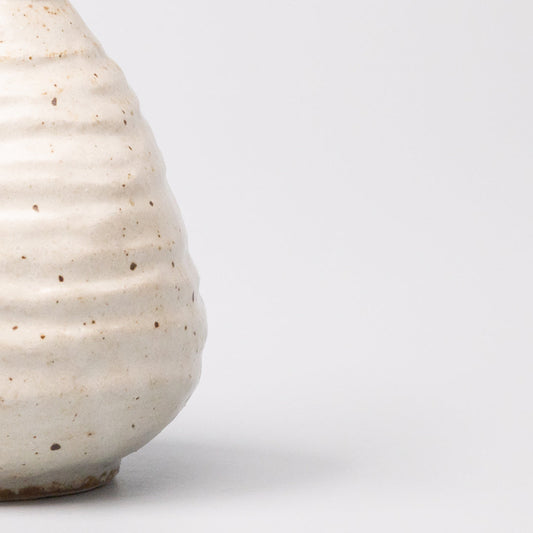 Sake Jug 350ml White Sand Glaze - Image 2