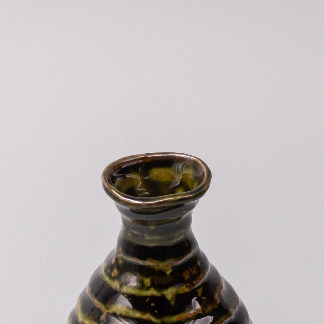 Sake Jug 180ml Sage Brown Glaze - Image 2