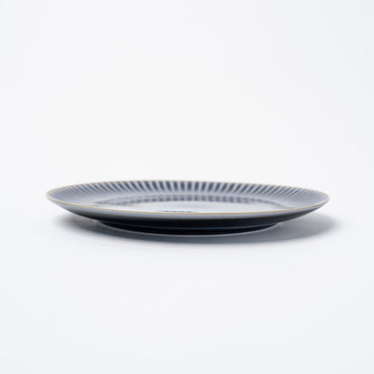 Dinner Plate 23.5cm Navy Sendan Glaze - Image 3