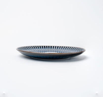 Side Plate 20.5cm Navy Sendan Glaze - Image 2