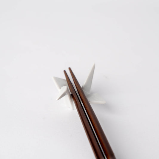 Chopstick Rest Origami Crane White - Image 2