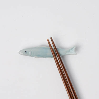 Chopstick Rest Ice Blue Mackerel - Image 2