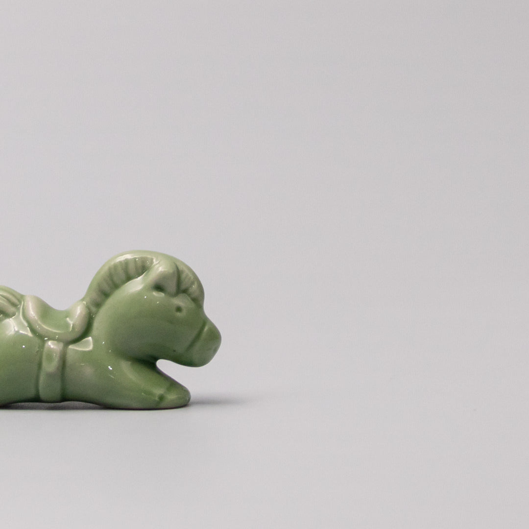 Chopstick Rest Green Horse - Image 2