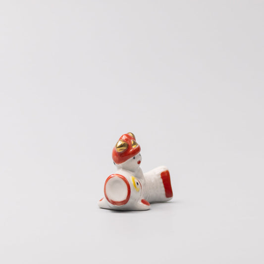 Chopstick Rest Red and White Fish Riding - Image 2