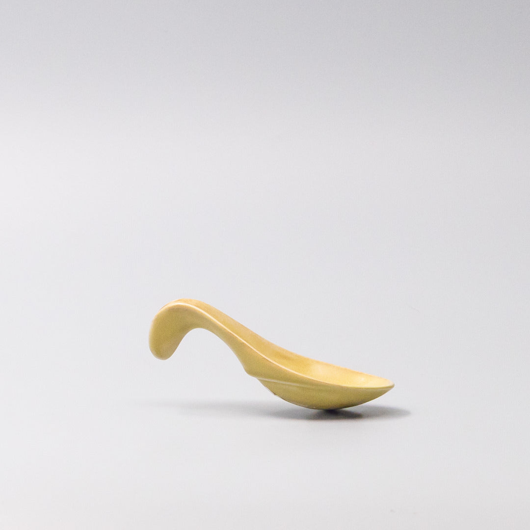 Tapas Spoon 12.5cm Ochre Glaze - Image 3