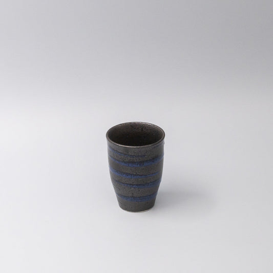Sushi Mug 300ml Bright Blue Spiral On Black Design