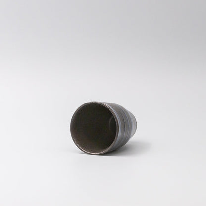 Sushi Mug 300ml Bright Blue Spiral On Black Design - Image 2