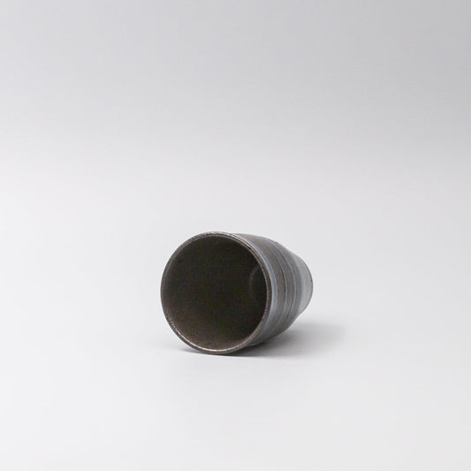 Sushi Mug 300ml Bright Blue Spiral On Black Design - Image 2