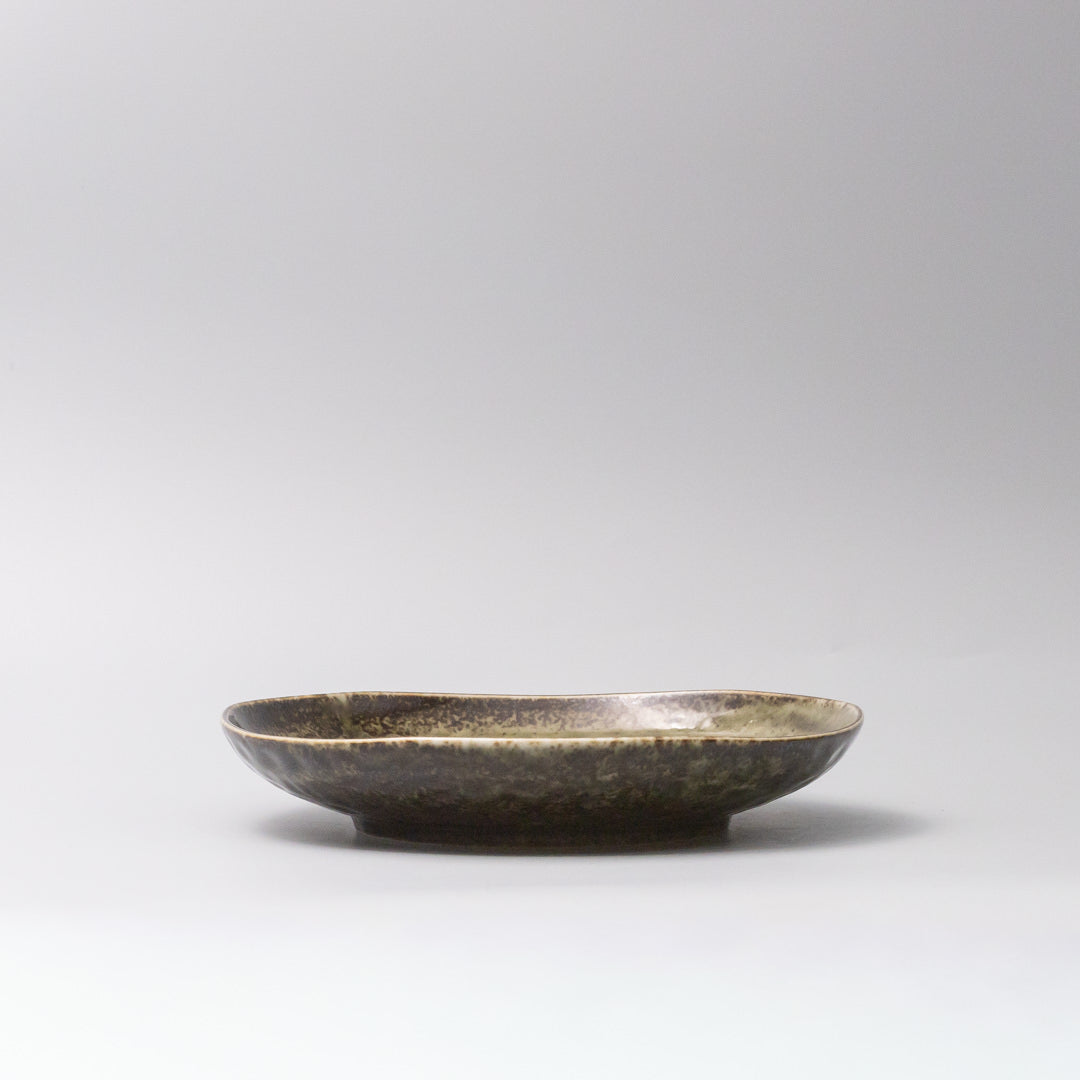 Organic Dinner Plate 23cm Sage Green Glaze - Image 2