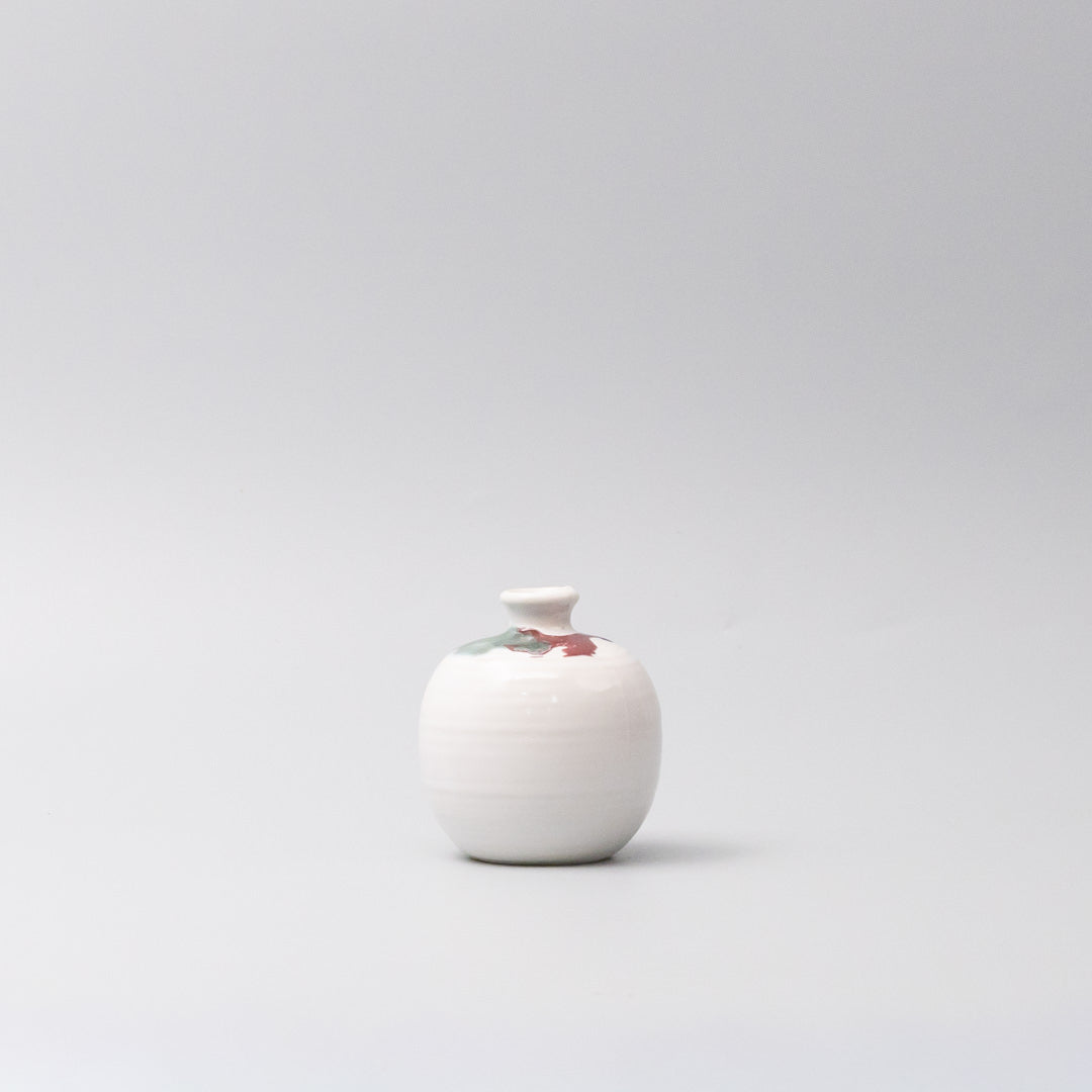 Vase Small Tricolor White Round - Image 2