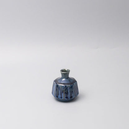 Vase Small Blue Ridge Octagon - Image 2