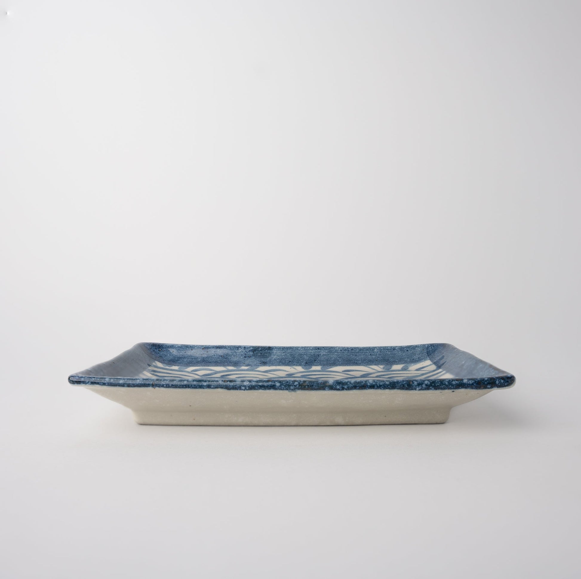 Sushi Plate 22cm Blue Wave Design - Image 2
