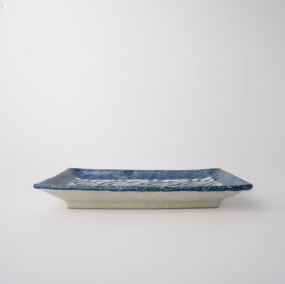 Sushi Plate 22cm Blue Wave Design - Image 2