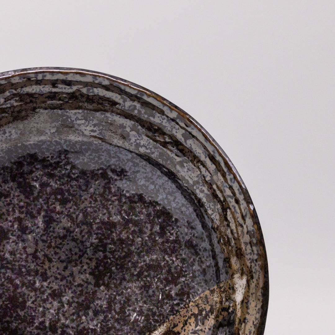 Bowl 24cm Brushstroke Black Glaze - Image 2