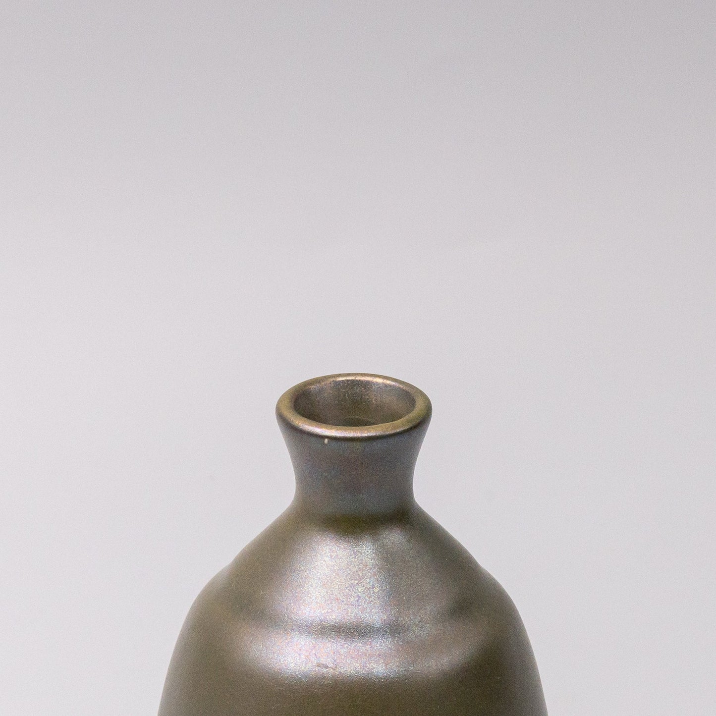 Sake Jug 8cm 275ml Olive Lustre Glaze - Image 4