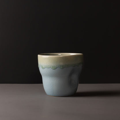 Mug Yunomi 280ml Crazed Blue Glaze - Image 4