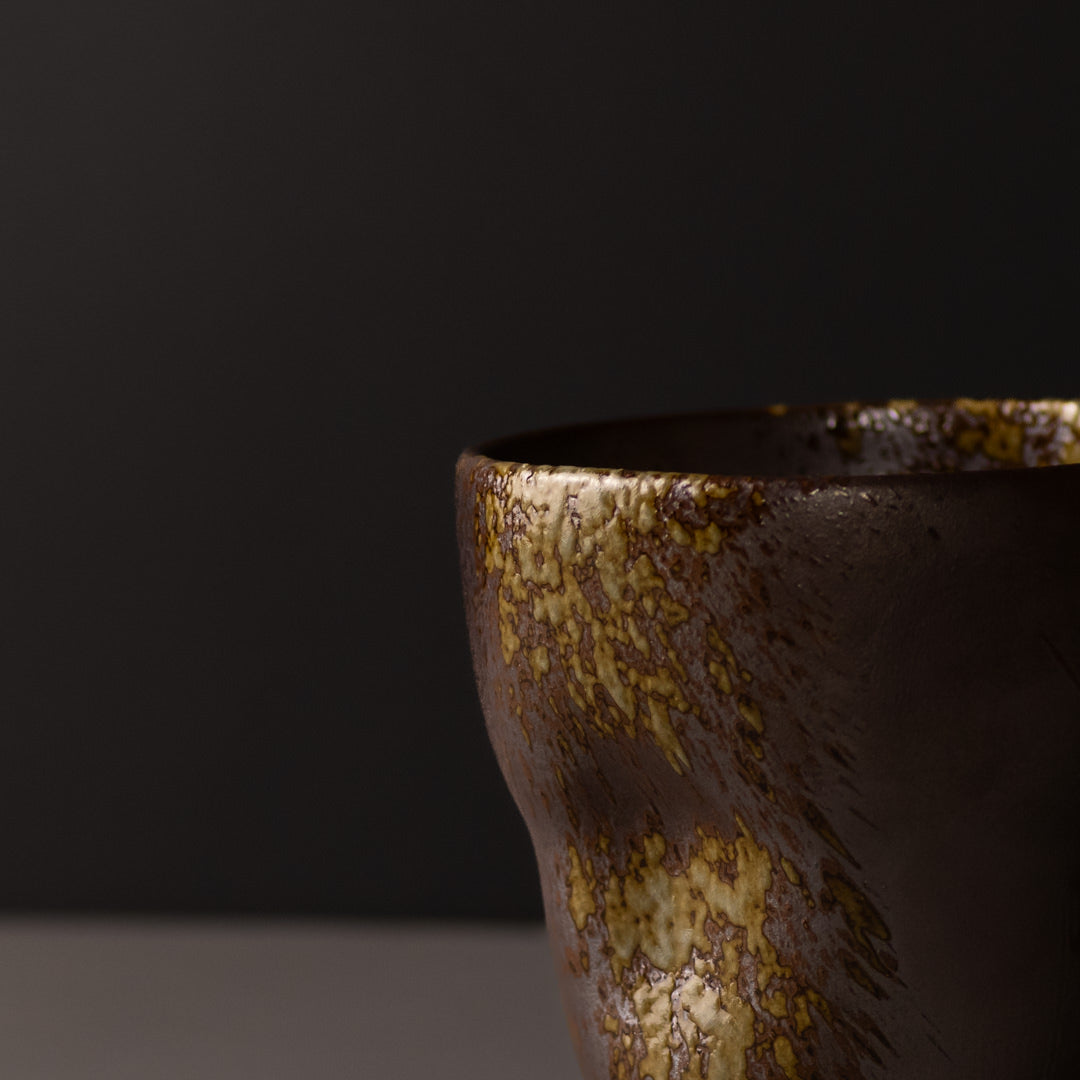 Mug Yunomi 280ml Metallic Splash Glaze - Image 2