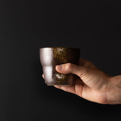 Mug Yunomi 280ml Metallic Splash Glaze - Image 3