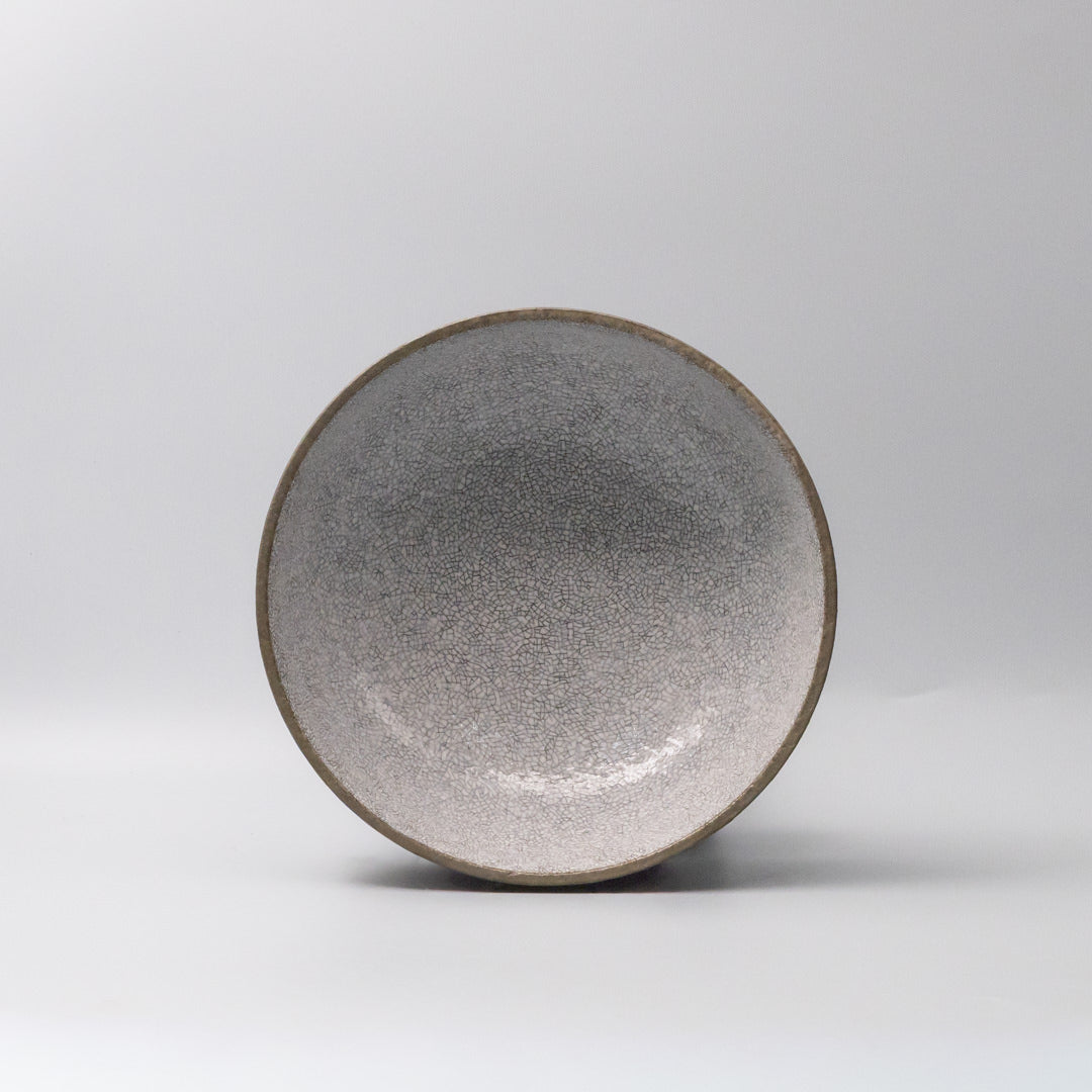Serving Bowl 24cm Crazed Grey Glaze - Image 3