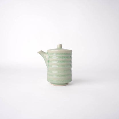 Soy Pot Ribbed 170ml Celadon Glaze - Image 3