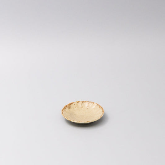 Sauce Dish 8cm Scallop Sand Fade Glaze