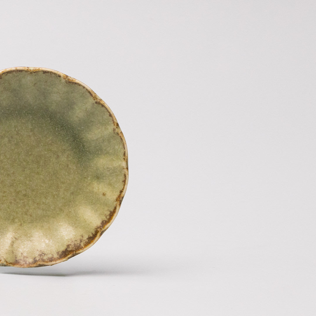 Sauce Dish 8cm Scallop Lime Fade Glaze - Image 2