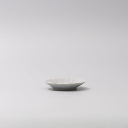 Sauce Dish 8cm Scallop Ice Blue Gloss Glaze - Image 3