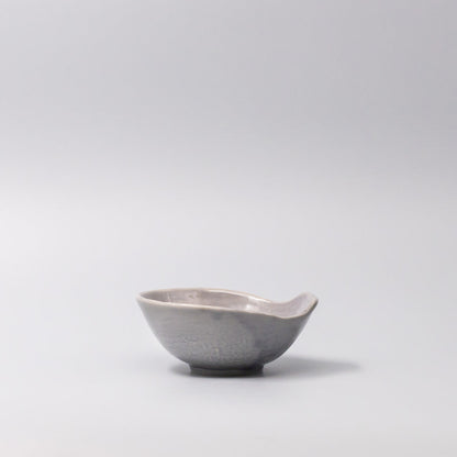 Bowl with Handle 13cm Amethyst Glaze - Image 3