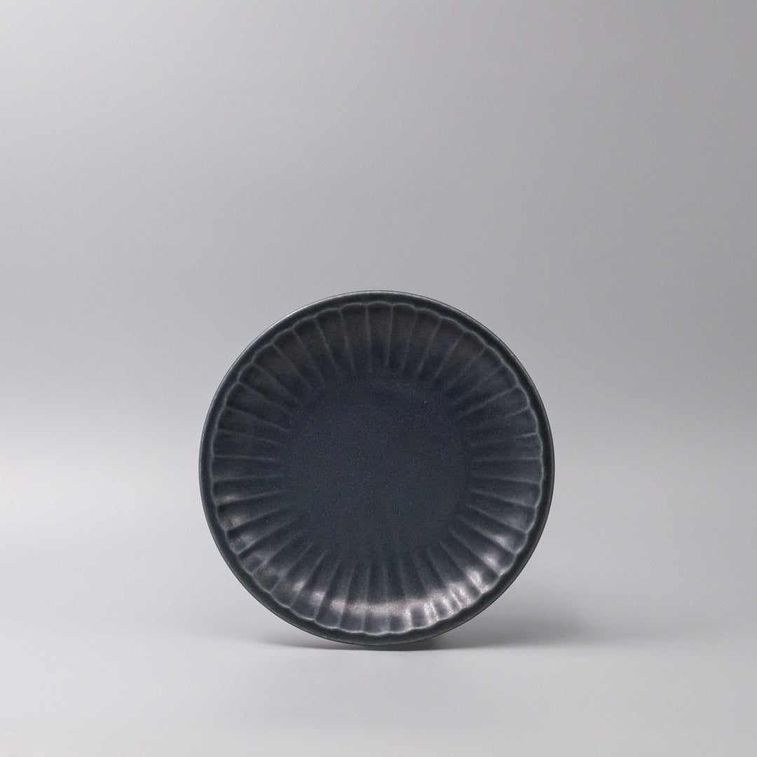 Plate 21.4cm Sunburst Navy Glaze - Image 3
