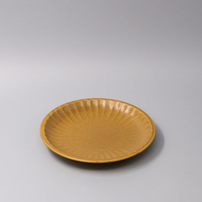 Plate 21.5cm Sunburst Turmeric Glaze