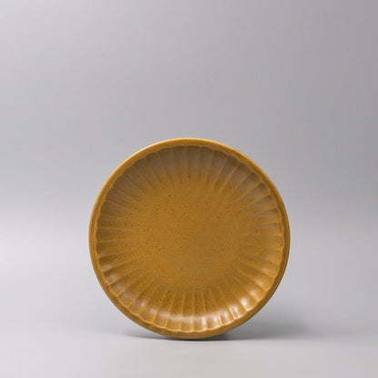 Plate 21.5cm Sunburst Turmeric Glaze - Image 3